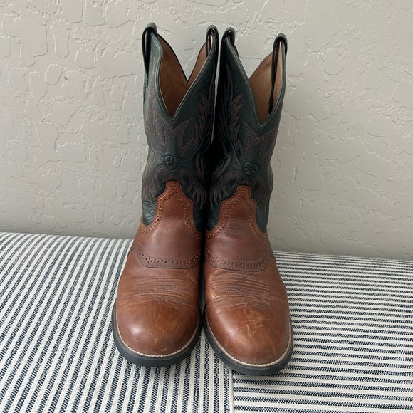 Ariat Mens 11D Heritage Stockman Cedar/ Green - Picture 2 of 8